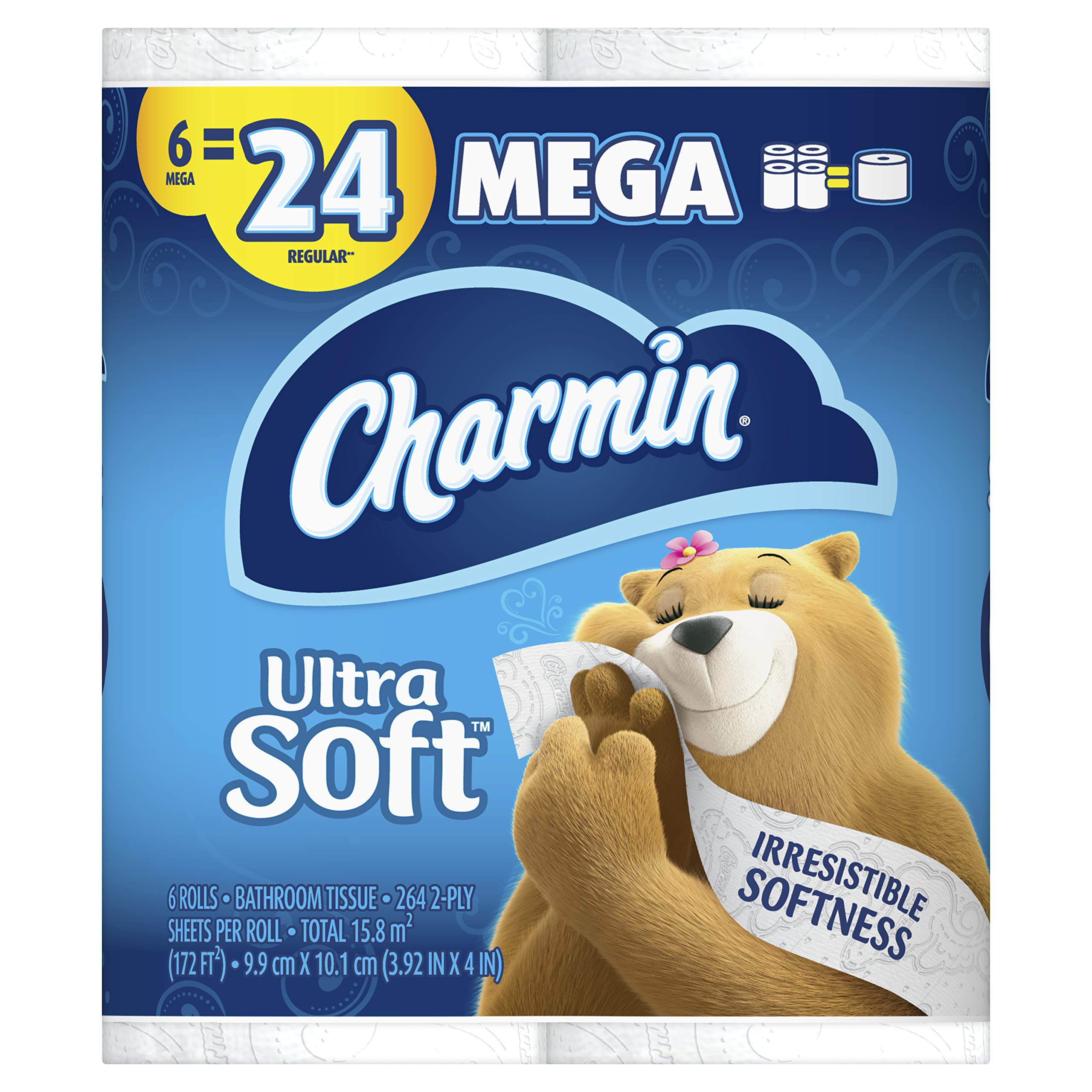 Charmin Ultra Soft Toilet Paper Mega Roll by Charmin - Non-toxic, GO rated product free from harmful chemicals