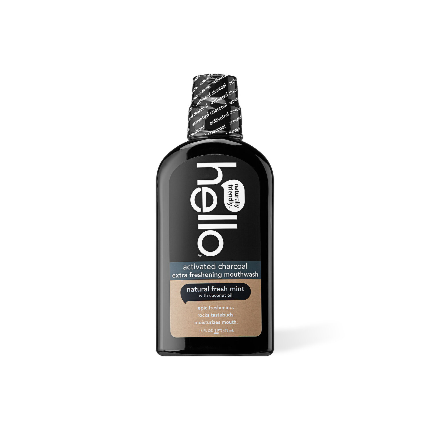 Hello Activated Charcoal Mouthwash by Hello - Non-toxic, GO rated product free from harmful chemicals