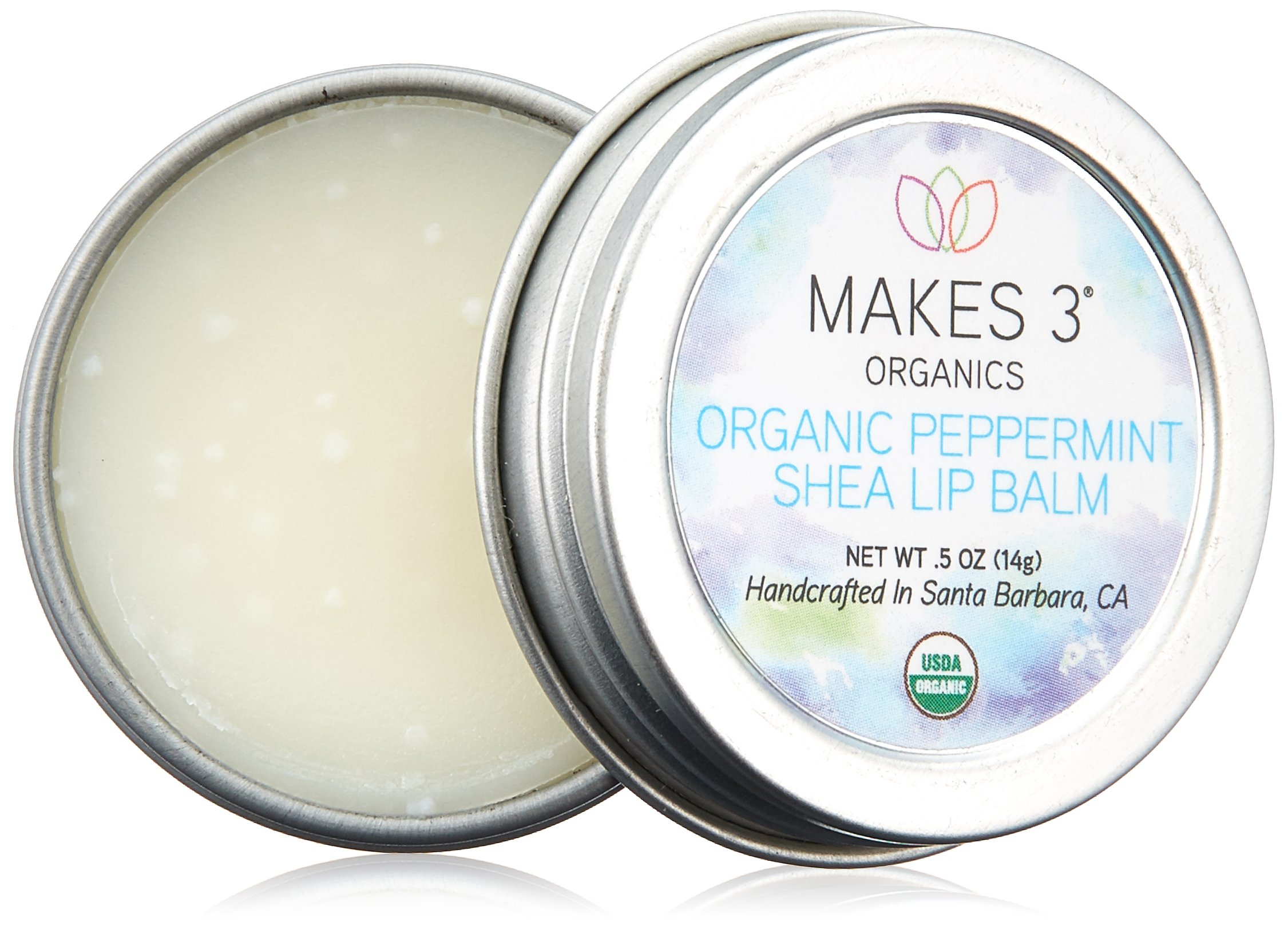 Makes 3 Organics Peppermint Shea Lip Balm by Makes 3 Organics - Non-toxic, GO rated product free from harmful chemicals