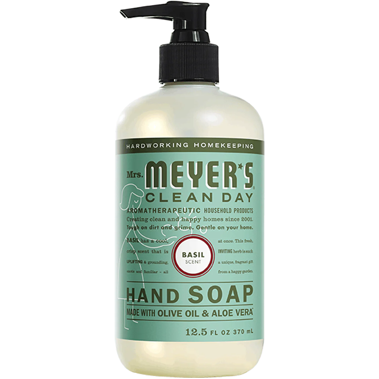 Mrs. Meyers Clean Day Basil Hand Soap by Mrs. Meyer's - Non-toxic, SLOW rated product free from harmful chemicals