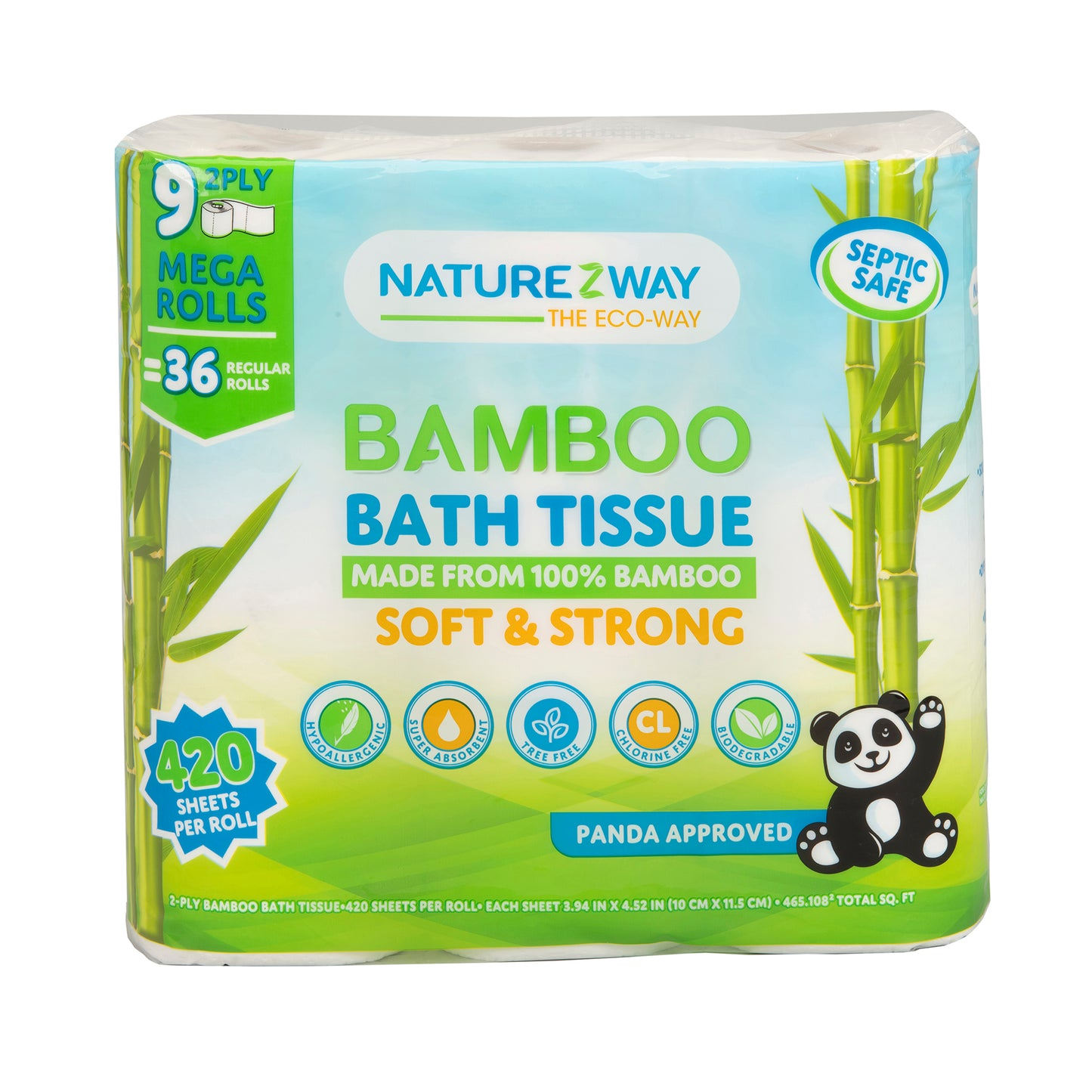 Naturezway Bamboo Bath Tissue by Naturezway - Non-toxic, GO rated product free from harmful chemicals
